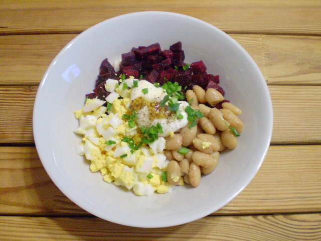 Rödbetssallad till dumplings